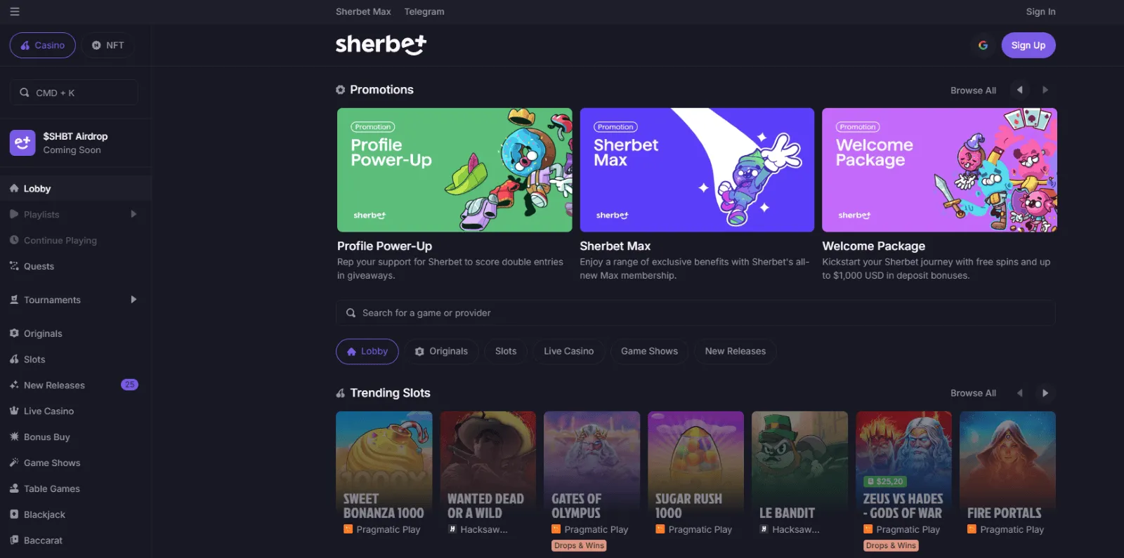 Sherbet online casino Sherbet casino